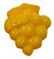 Preview: Kids button as a heart in dark yellow 12 mm 0,47 inch
